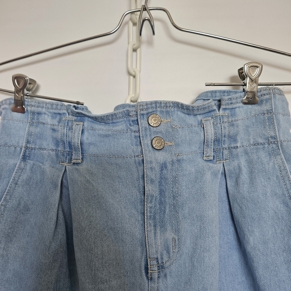 Mele & Pere 80's 90's Inspired High Rise Denim Shorts (L) - Picture 3 of 11